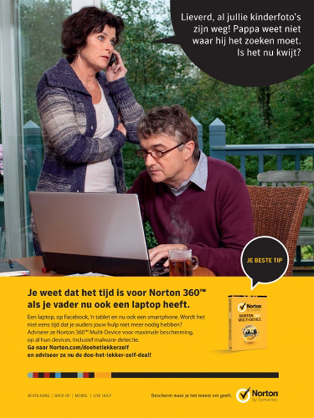Norton Anti-Virus/Fotografie Chantal Spieard/Ria en Jan-Peter